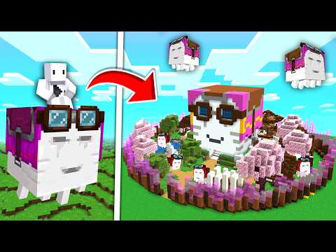 🤯 Ich habe ein DORF voller HAPPY GHASTS in Minecraft Hardcore 1.21.6 gebaut