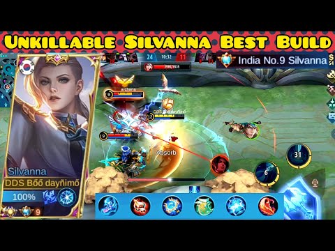 Unkillable | Silvanna Best Build 2022 | Top Global Silvanna Gameplay By Boo Daynimo - Mobile legends