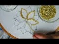 Hand Embroidery Beads Work Beaded Embroidery Flower Tutorial