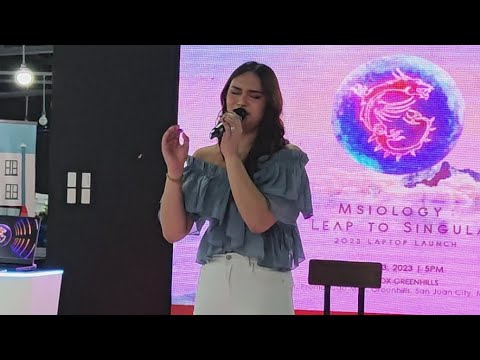 Idol Philippines finalist Jeremiah "Ming" Torayno performs at MSIOLOGY 2023 Laptop Launch