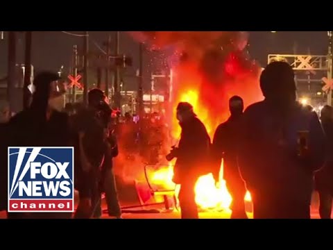 WATCH: Anti-ICE rioters met with tear gas amid CLASHES with police, feds