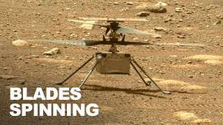 Video of Mars Helicopter Spinning Its Blades As It Prepares For Its First Flight