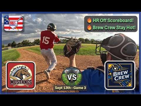 ⚾💥Home Run Off Scoreboard | Mustangs vs Brew Crew (BISIB Adult League)