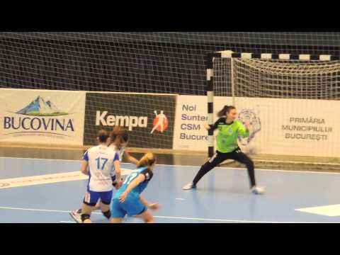 Alina Iordache apara 7m-ul Alexandrei Do Nascimento - CSM Bucuresti - HCM Baia Mare 29-23