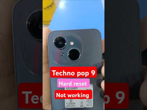 Tecno pop 9 hard reset not working #pop9hardreset #pop9frp