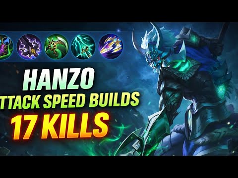 🔥🔥HANZO ATTACK SPEED BUILDS – 17 KILLS GAMEPLAY!