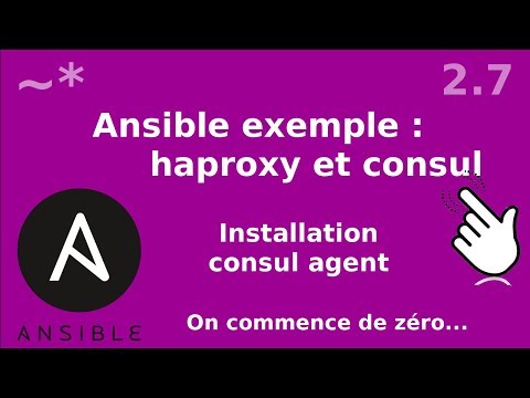 Ansible 2 7 Service consul création du rôle