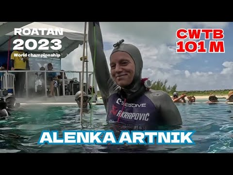 ALENKA ARTNIK NEW WORLD CHAMPIONSHIP 101 M CWTB AT ROATAN 2023