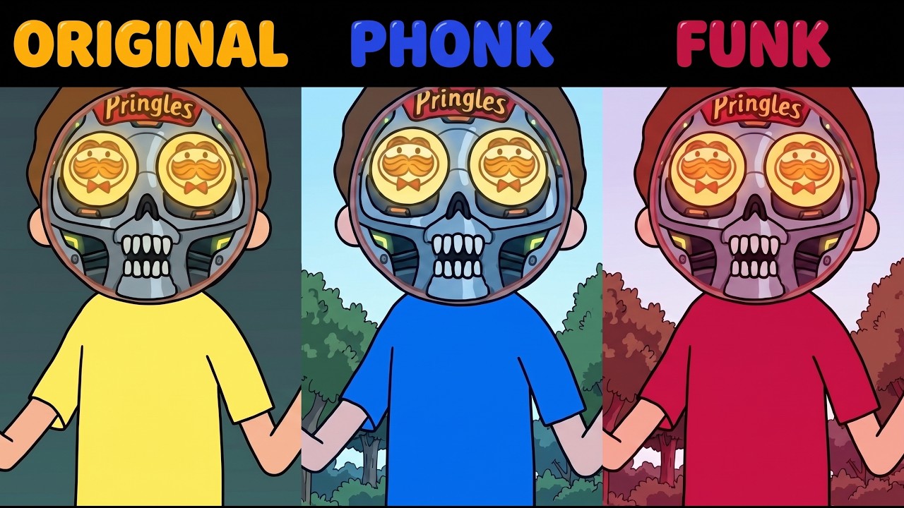 Pringles Morty Original vs Phonk vs Funk \ Pringles Rick and Morty Commercial