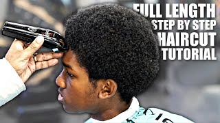 *FULL LENGTH* HAIRCUT TUTORIAL: IN DEPTH MID TAPER | SPONGE CURL