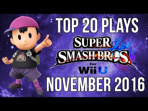 Top 20 Smash 4 Plays of November 2016 - Smash Wii U / SSB4