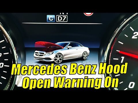 Mercedes Benz Hood Open Warning On // How-To FIX It