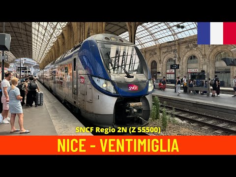 Cab Ride  Nice → Ventimiglia (France, Italy, June 2025) train driver's view 4K