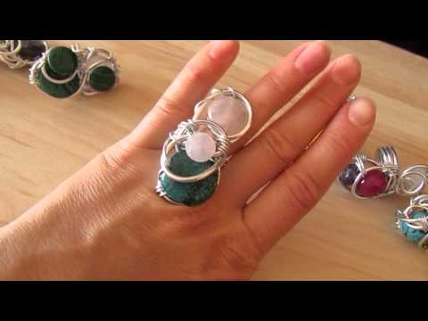 Wire-woven rings by Ksenia
