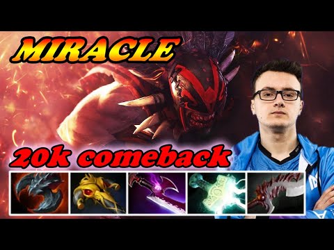 Miracle Bloodseeker carry hard game 20k comeback | MIRACLE Dota 2