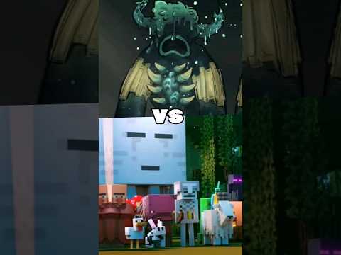 Warden vs All Minecraft Mobs 🔥🥵⚡
