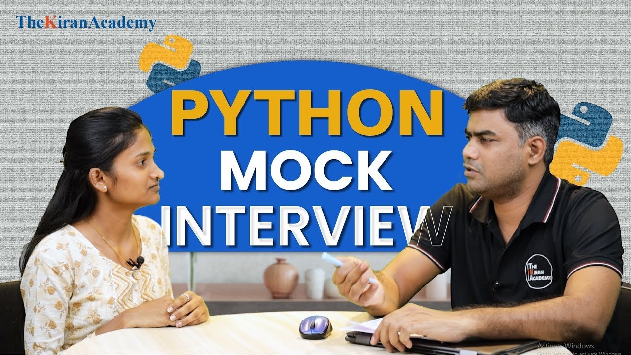 PYTHON Mock Interview For Freshers & Beginners | Data structure | Data Science | AI | Kiran Sir