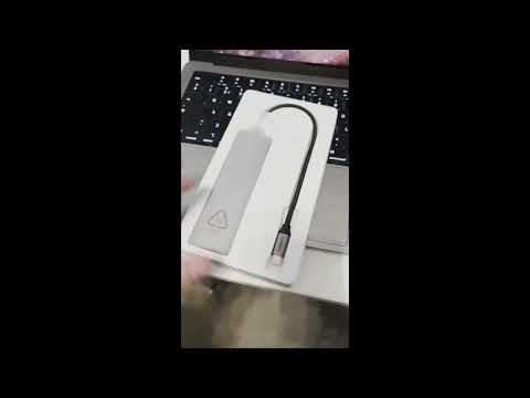 USB-C хаб Ugreen CM512 7 в 1 HDMI 4K 60Hz RJ45 PD 100W 2xUSB 3.0 SD/TF Серебристый - фото 6 - id-p2220759176