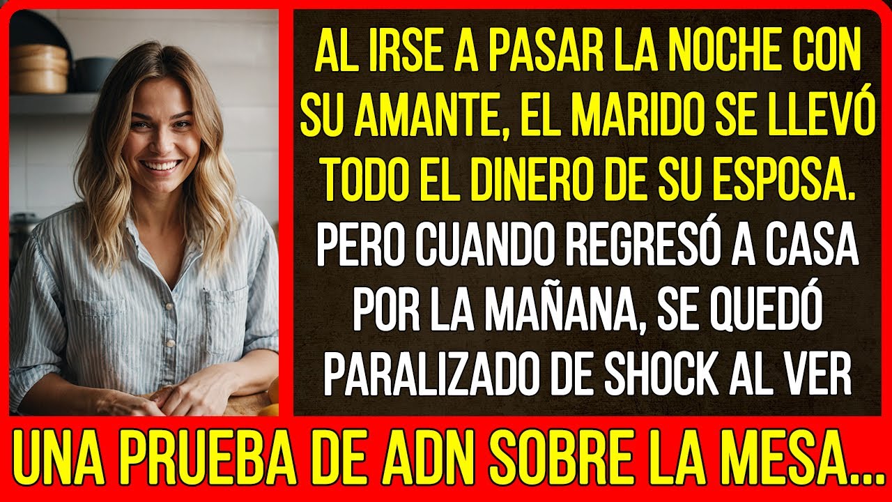 Al irse a pasar la noche con su amante, el marido se llevó todo el dinero de su esposa. Pero cuando