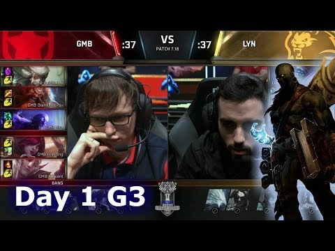 Gambit vs Lyon Gaming | Day 1 of S7 LoL Worlds 2017 Play-in Stage | GMB vs LYN G1