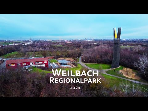 Weilbach Regionalpark mit der Mavic Mini Drohne Winter 2021