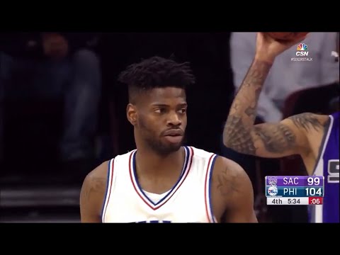 Nerlens Noel 76ers 12pts (5/5 FG) 3stls vs Kings (2017)