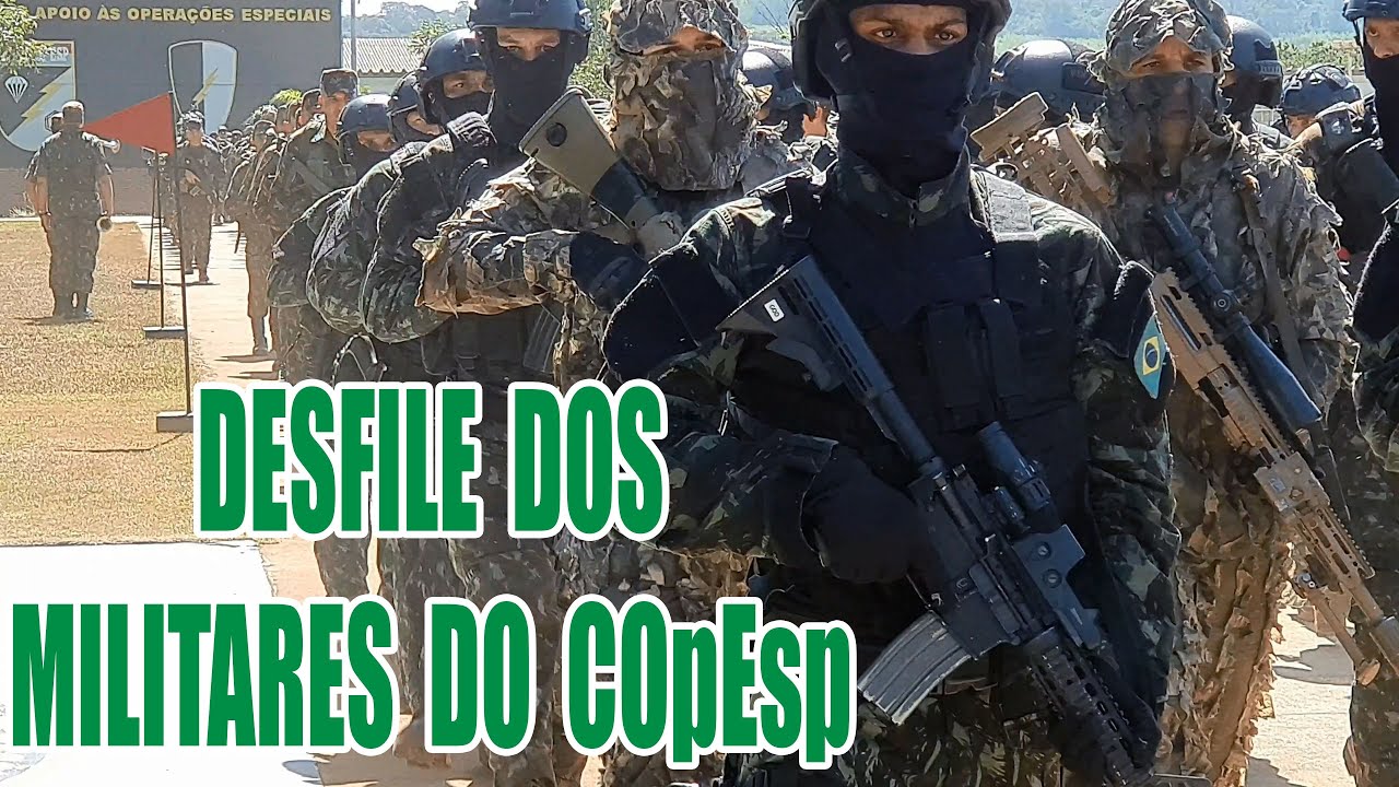Desfile do Comando de Operações Especiais, na comemoração dos 65 anos das Operações Especiais.