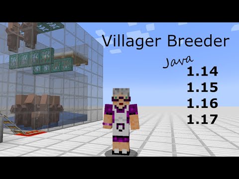 1.14.4  1.15, 1.16, 1.17 Simplest Minecraft JAVA Villager Breeder
