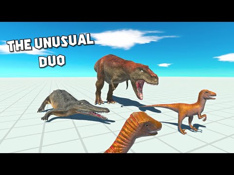 MACHIMOSAURUS REX and TREX Duo vs All Dinosaurs | Animal Revolt Battle Simulator