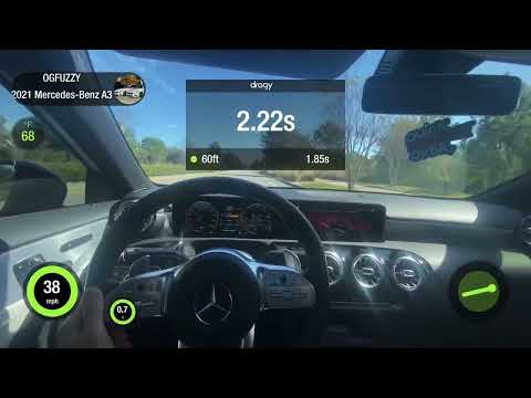 2021 A35 AMG Launch Control 0-60 1/8 mile (stage 2)