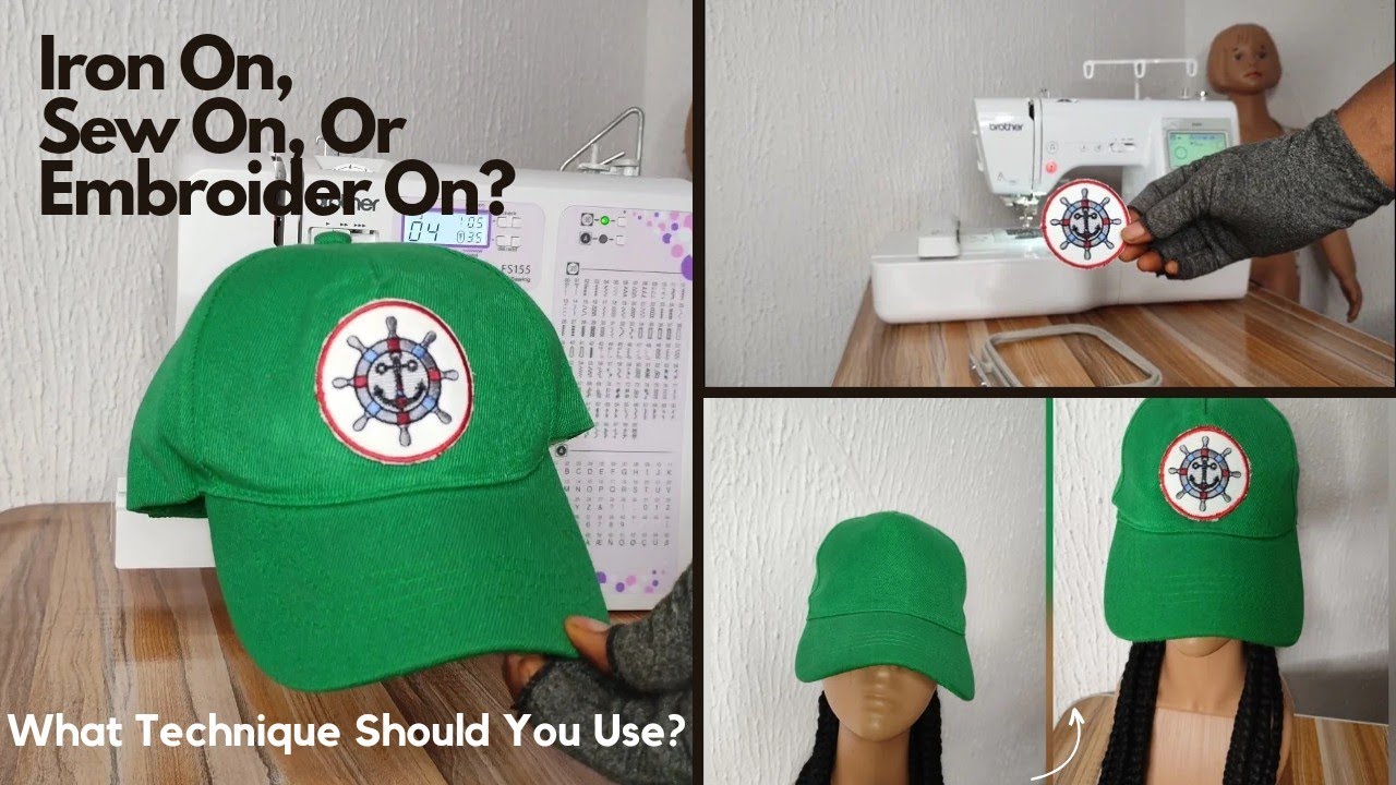 How To Customize A HAT With A PATCH |2 Basic TECHNIQUES| Iron-On or Sew-On. #sewon #ironon #patches