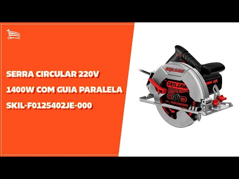 Serra Circular Skil 5402 220V 1400W com Guia Paralela e Disco Premium 24 Dentes - Video