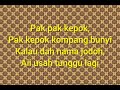 LYRICS CAK CEKUK - WANI KAYRIE LYRICS CAK CEKUK - WANI KAYRIE