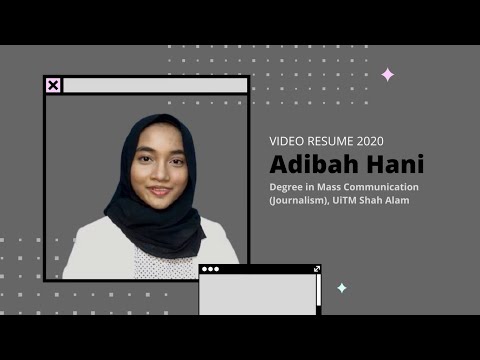 Video Resume 2020 - (UiTM Shah Alam)