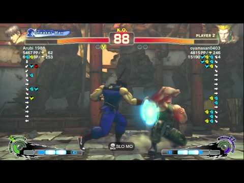 SSF4 AE: 2012 - Arubi 1988 (Guy) vs oyamasan0403 (Guile) - Xbox Live Match