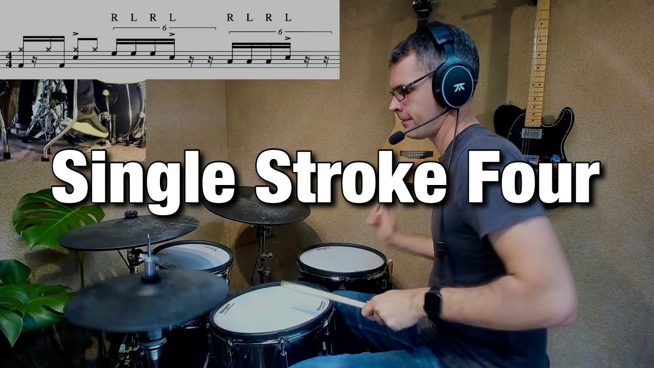 Single Stroke Four Fill | Drum Lesson