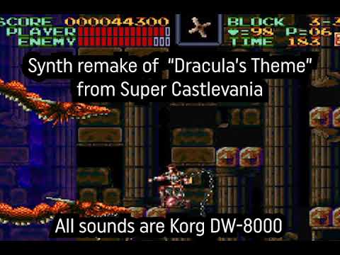 Korg DW-8000 Synth Remake of 'Dracula's Theme' from Super Castlevania