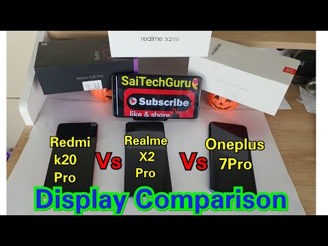 Realme x2 pro vs redmi k20 pro vs oneplus 7pro display comparison
