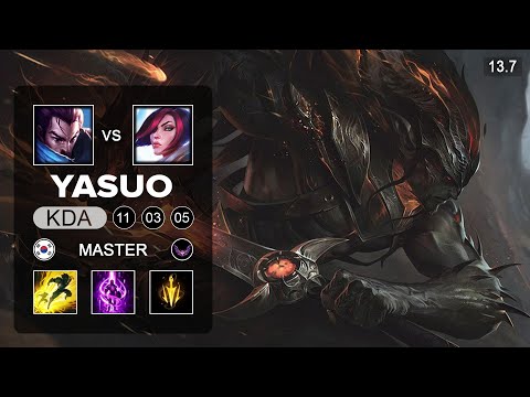 Pz ZZang Yasuo vs Fiora Top - KR Master - Patch 13.7 Season 13