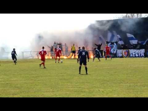 Nafta Jedlicze - Sanovia Lesko - oprawa Kibiców Nafty