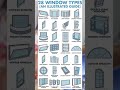 Types of window#architecture #architects#design#like#subscribe