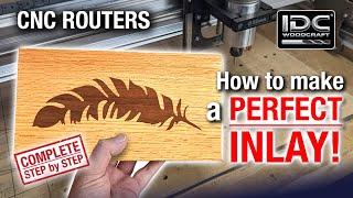 How To Make a PERFECT INLAY with a CNC Router, Easy CNC Router Projects