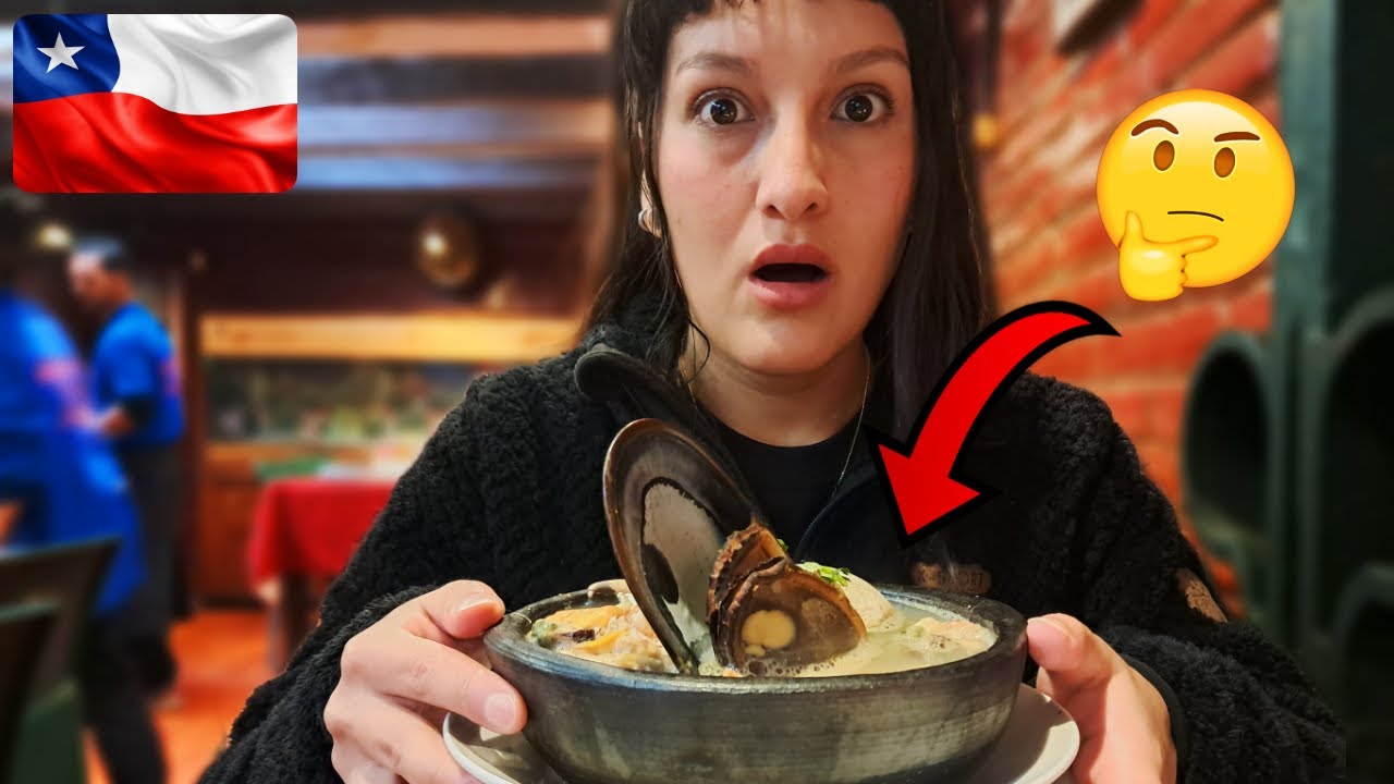 Probando PAILA MARINA 🇨🇱 por PRIMERA VEZ en el MERCADO CENTRAL de SANTIAGO