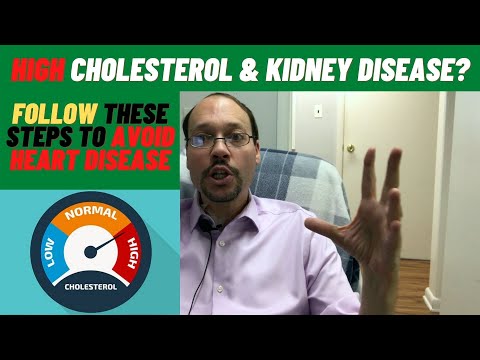 Kidney Disease And High Cholesterol. Improving It With Food Supplements & Avoiding Heart Disease