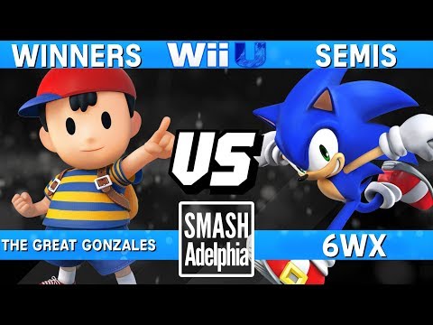 Smash 4 - The Great Gonzales (Ness) vs 6WX (Sonic) - SDA 2018 Winners Semis