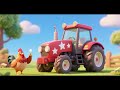 Tractor and Chicken Count White Stars | Bedtime Counting Song for Kids | Nursery Rhymes