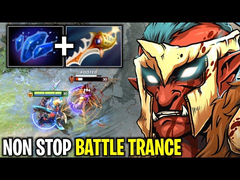 NON STOP BATTLE TRANCE TROLL WARLORD CARRY THE TEAM VS FULL SLOTTED ANTIMAGE | DOTA 2
