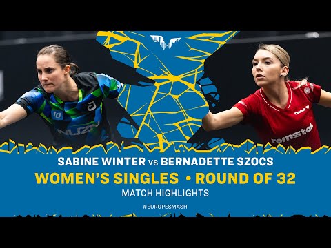 Sabine Winter vs Bernadette Szocs | WS R32 | #EuropeSmash 2025