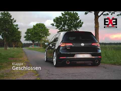 VW Golf 7.5 GTI Performance - 3,5“ Klappenauspuff EWG ECE EG - E-EXHAUST