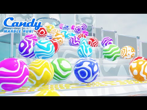 Awesome Candy Marble Run!